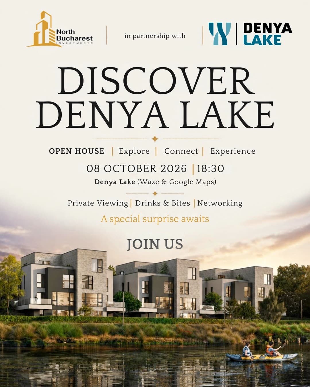 NORTH BUCHAREST INVESTMENTS ȘI DENYA ANUNȚĂ DISCOVER DENYA LAKE